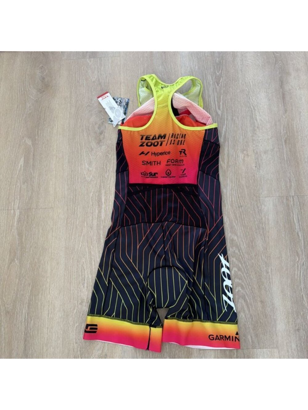 Team Zoot Women's Tri Suit Multicolor Racing As One Sleeveless Size XL (Y4) - Picture 5 of 8